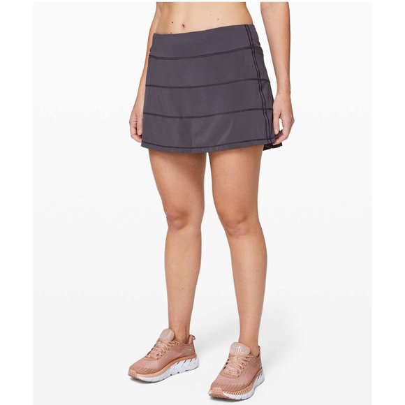 Lululemon Pace Rival Mid-Rise Skirt Long / Size 8 / Moonwalk Run Tennis - Picture 1 of 9